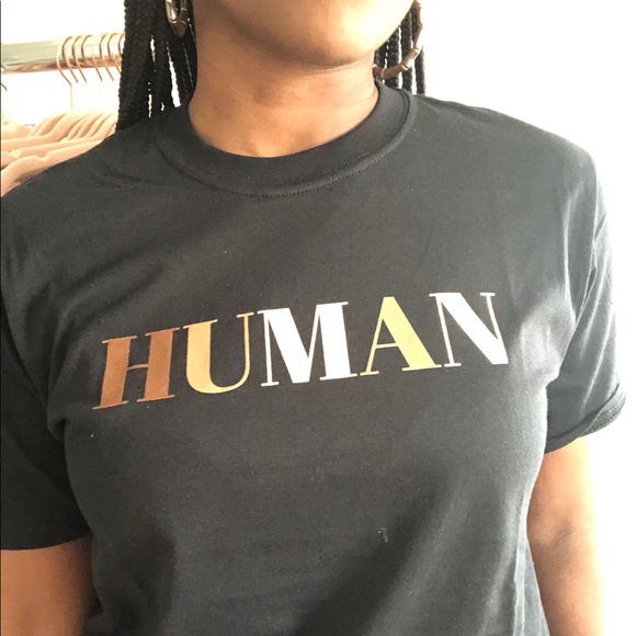 (NWT) "HUMAN" Graphic Tee - Picture 5 of 7